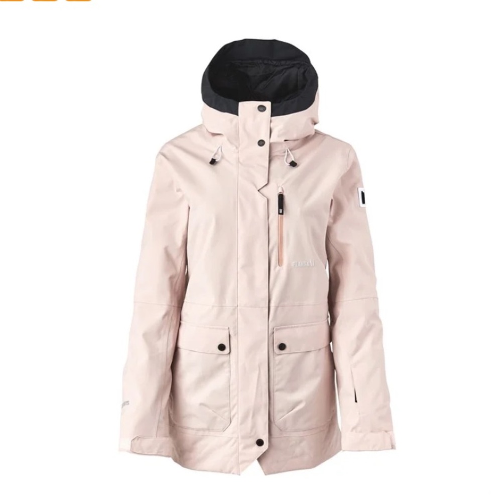 Powder Pink “All-Time Insulated” Women’s Ski Snowboard Jacket by Planks Size M